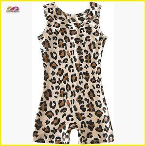 Sparkle Leotard Unitard Girls Gymnastics Dance Athletic Wear Stretchy T-Back